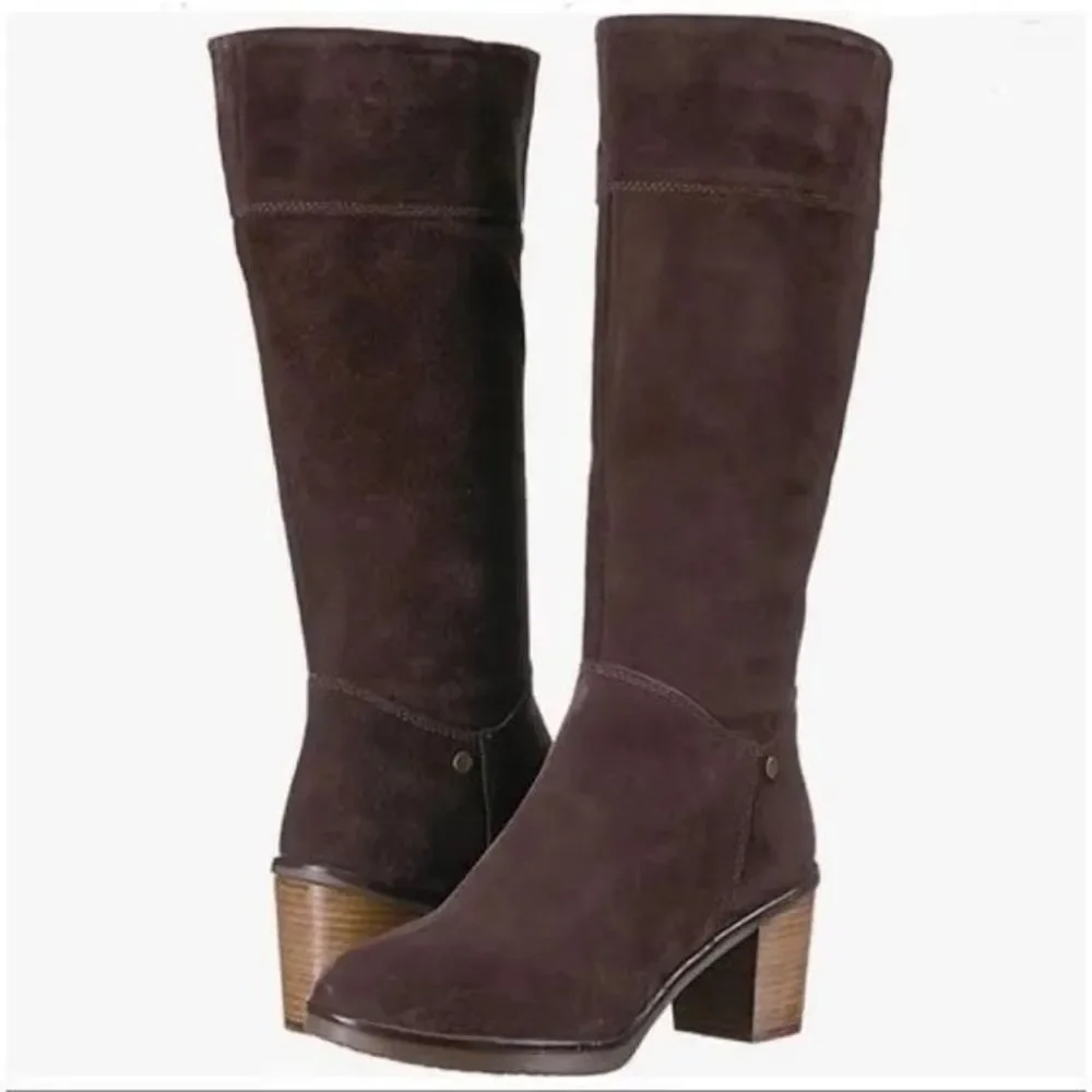 New Hush Puppies Saun Olivia Brown Boots 7.5 - Picture 1 of 12